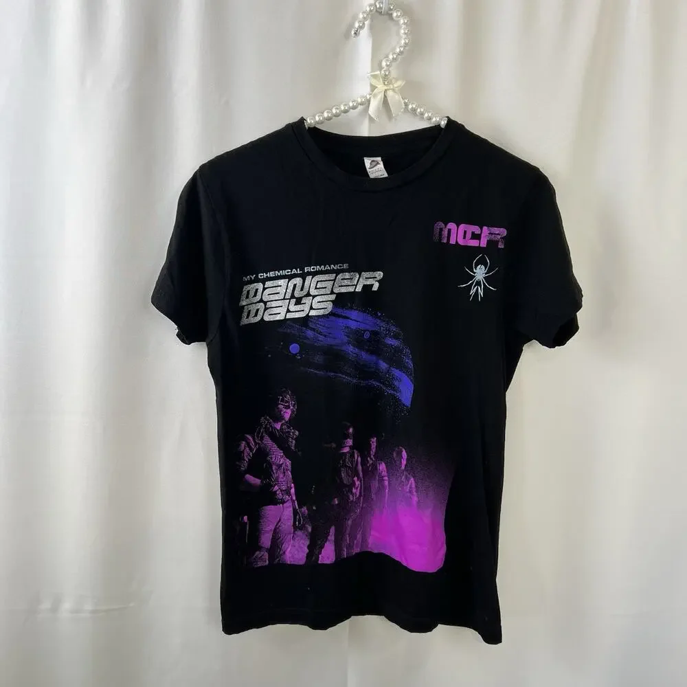 MY CHEMICAL ROMANCE Tee, Danger Days Planet T-shirt Size Small MCR EMO GRAPHIC